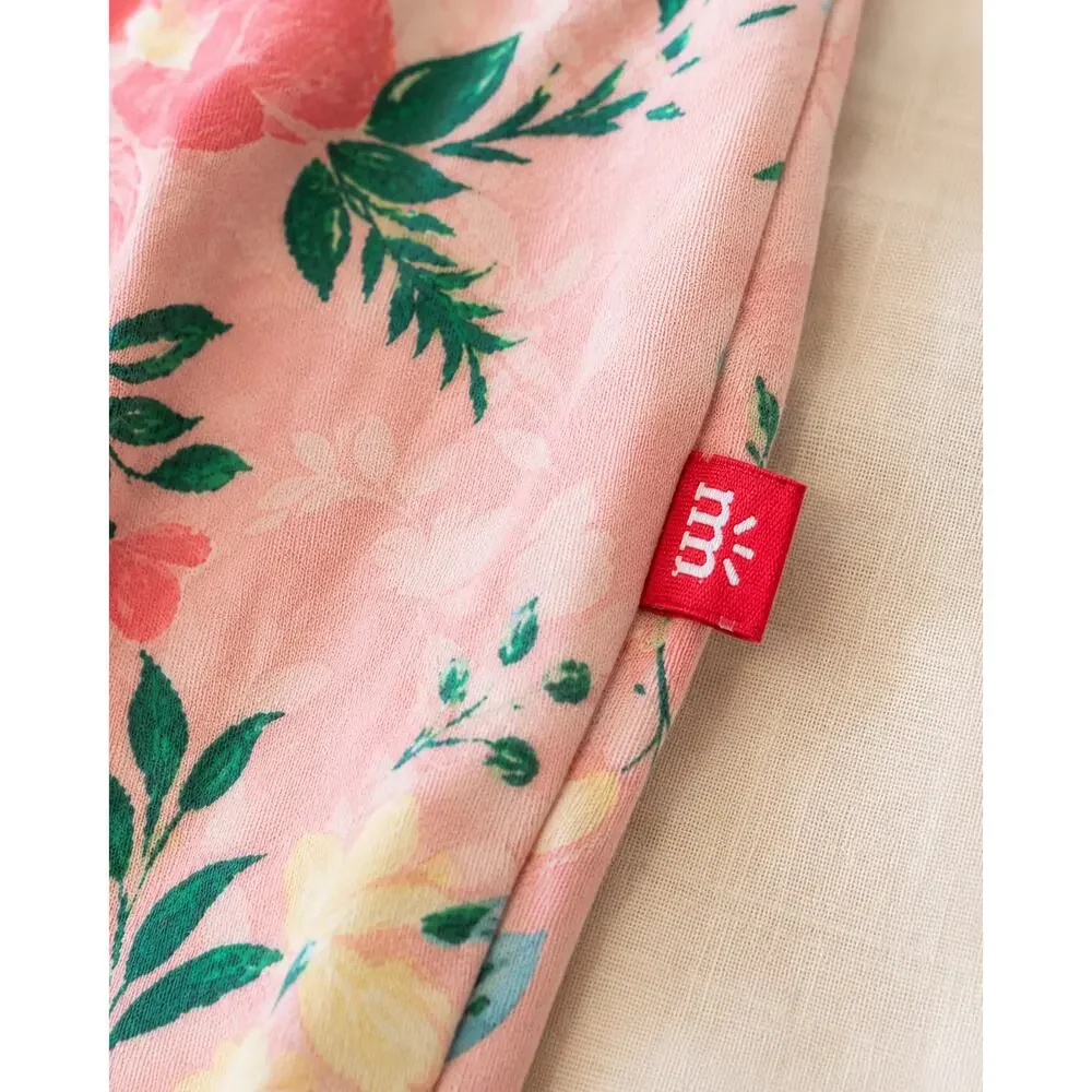 Magnetic Me Preemie Pink Floral Modal Magnetic Footie Sleeper Baby 5 lb